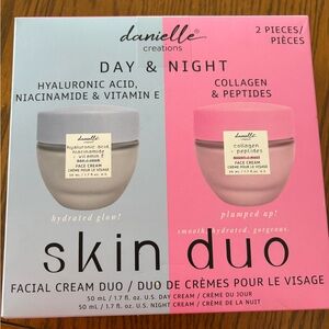 Danielle Creations Skin Duo Day & Night Facial Cream Set - Pink & Light Gray